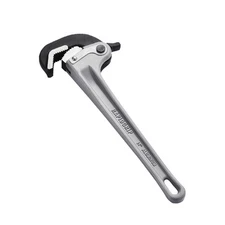Aluminum Straight Pipe Wrench 14 in Automatic Jaw Adjustment 60CRV Jaw
