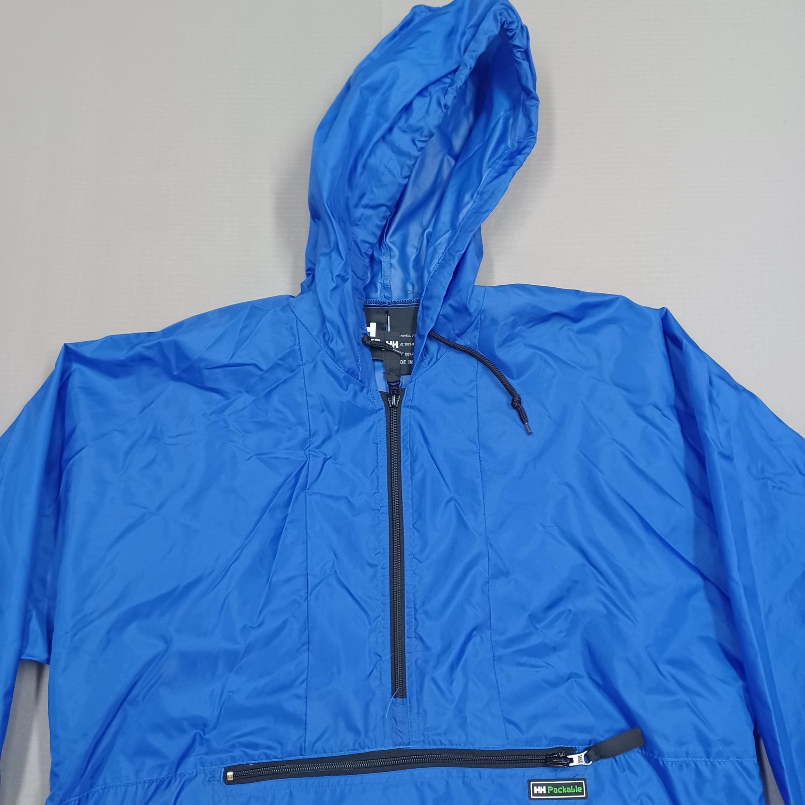 Helly Hansen Packable Jacket Mens Medium Blue Hoo… - image 14