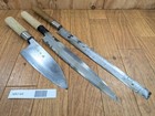 Japanese Chef's Kitchen Knife Set 3 Piece YANAGIBA DEBA TAKOHIKI Japan NN144