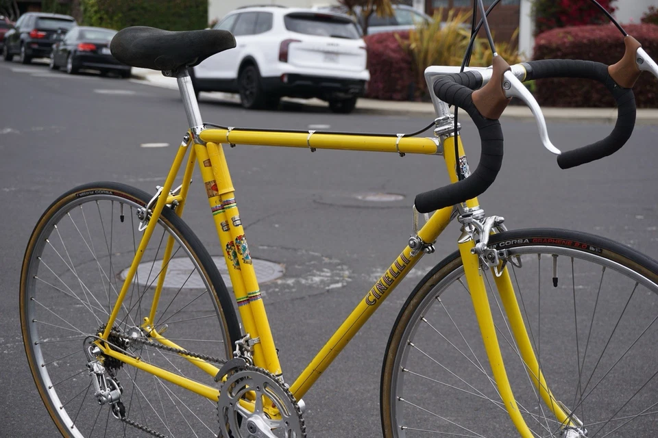 1972 Cinelli Speciale Corsa 55cm Vintage Original Cupertino Bike Shop yellow - Image 3 of 4