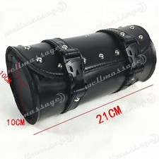 Motorcycle Front Fork Tool Bag SaddleBag Storage Pouch Luggage Handlebar Leather