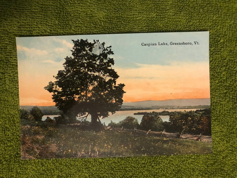 Vintage Postcard, Caspian Lake, Greensboro Vermont 