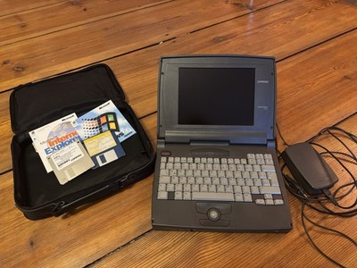 Compaq Contura 410 Vintage Laptop Retro Voll Funktionsfähig 1995