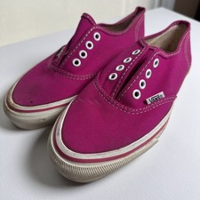 RARE 1980s Vintage Vans Made In USA Authentic Size Womens 7.5 Pink Deadstock