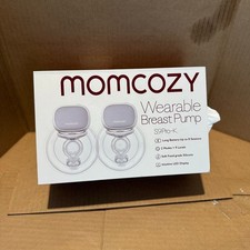 Momcozy S9 Pro Double Wearable Breast Pump 9-Levels White and Gray Read Descript