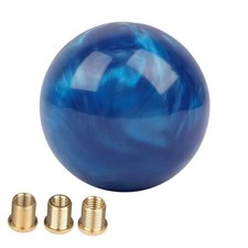 Round Ball Shift Knob Marble Style Universal Gear Shift Knob with 3 Blue
