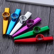 6 Piezas Metal Kazoo Set Instrumento Membrana Metal Kazoo en 6 Colores Regalo