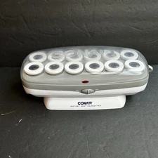 Vintage Conair Instant Heat Hairsetter 12 Hot Hair Rollers Curlers Clips CHV14N