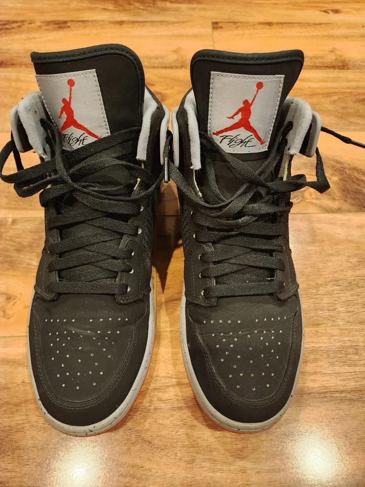 Nike Air Jordan 1 Retro 89 Negro Rojo Fuego Cemento Foto 2 de 4