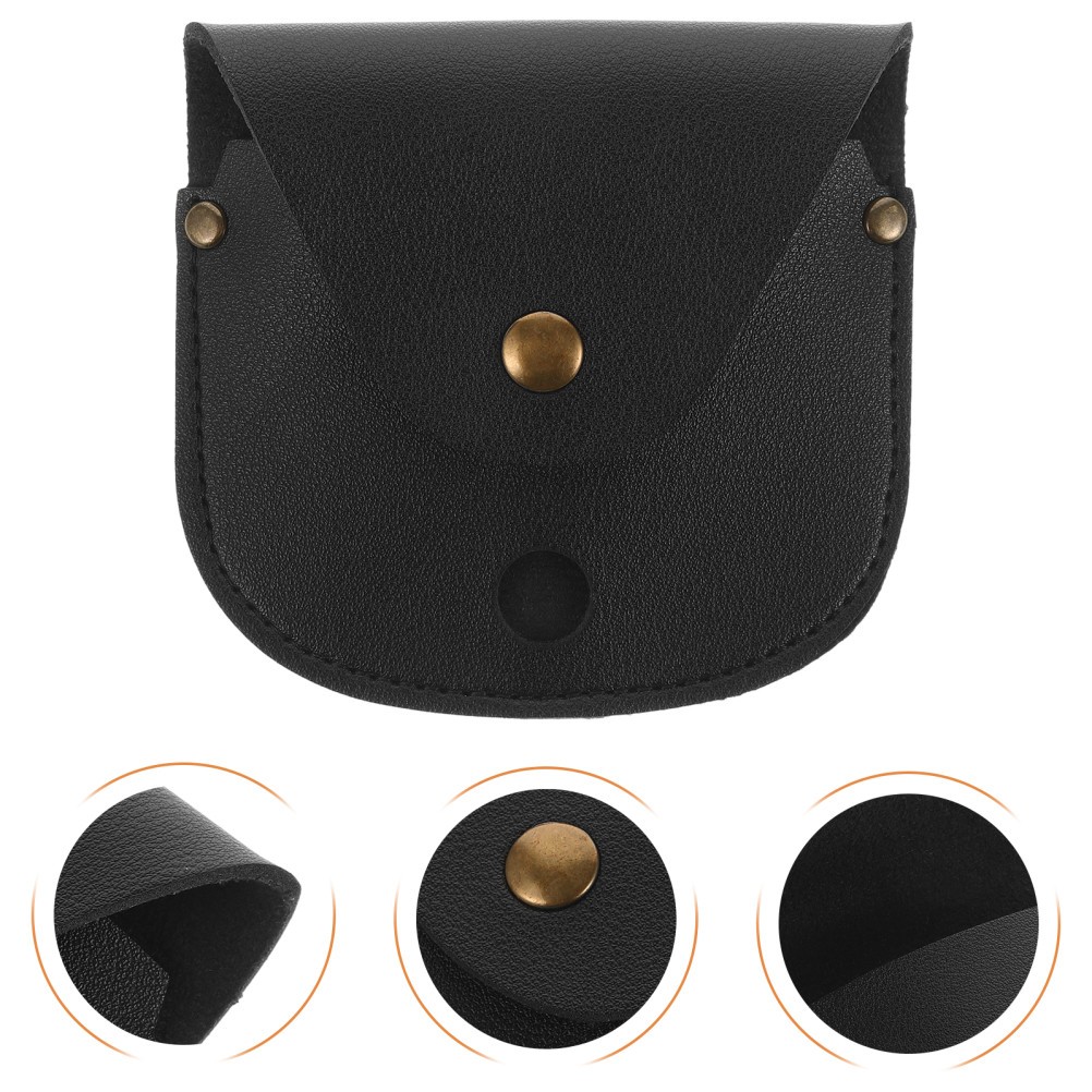 PU Pocket Watch Pouch with Chain Retro Watch Bag for Storage and Gift