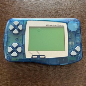 Bandai Wonder Swan Crystal Clear Blue Console only tested s1933M