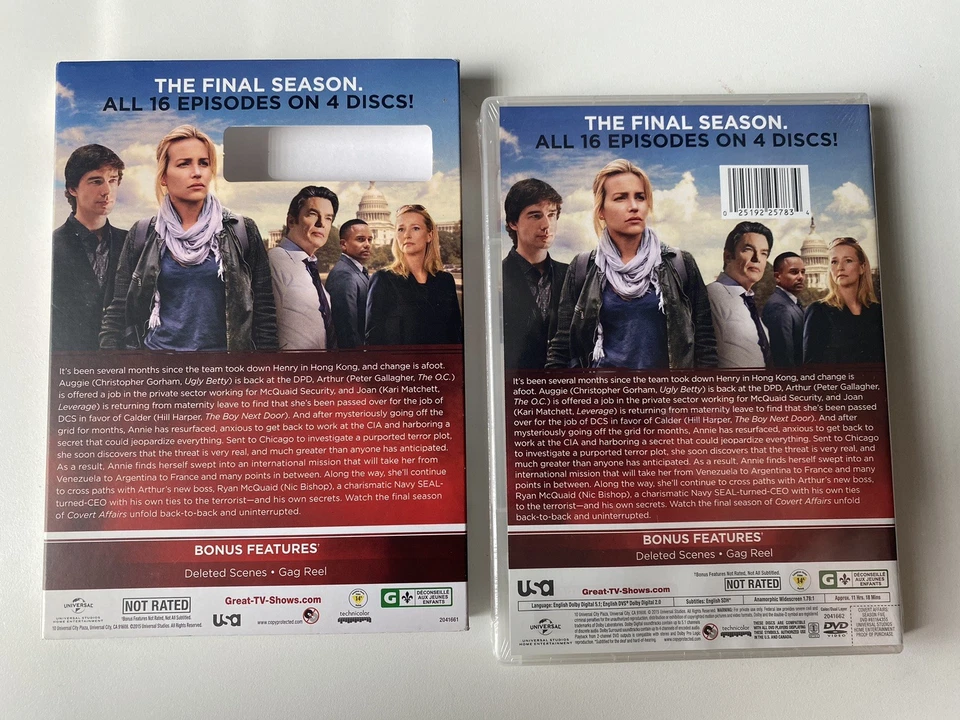 SEALED Covert Affairs: Season Five (The Final Season) (DVD, 2014, w/Slipcover) - Image 2 of 2