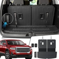 Cargo Mat Backrest Mats 2-in-1 Design for 2017-2023 GMC Acadia 6/7 Seats Acce...