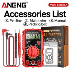 Digital Multimeter Lcd Voltmeter Ammeter Ohmmeter Volt Ac Dc Tester Leads Meter Digital Multimeter Lcd Voltmeter Ammeter Ohmmeter Volt Ac Dc Tester Leads Meter