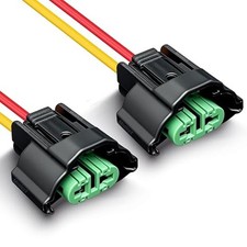 Female Adapter Pigtail Connector Replace OEM Headlight Fog Light Wiring -2