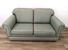 SOFA 2 Seater Lounge & Lounge Mint Green Fabric Removable Cushions FREE DELIVERY
