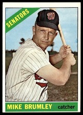 1966 Topps Card Baseball Mike Brumley Washington Senators #29 EX+