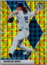 2021 Panini Mosaic Dustin May Yellow Reactive #35
