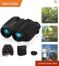 Family-Friendly 10x25 Binoculars - Compact Image Stabilized for Everyone