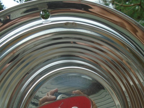 Vintage Rambler R Hubcap 14" Stainless - Picture 3 of 11