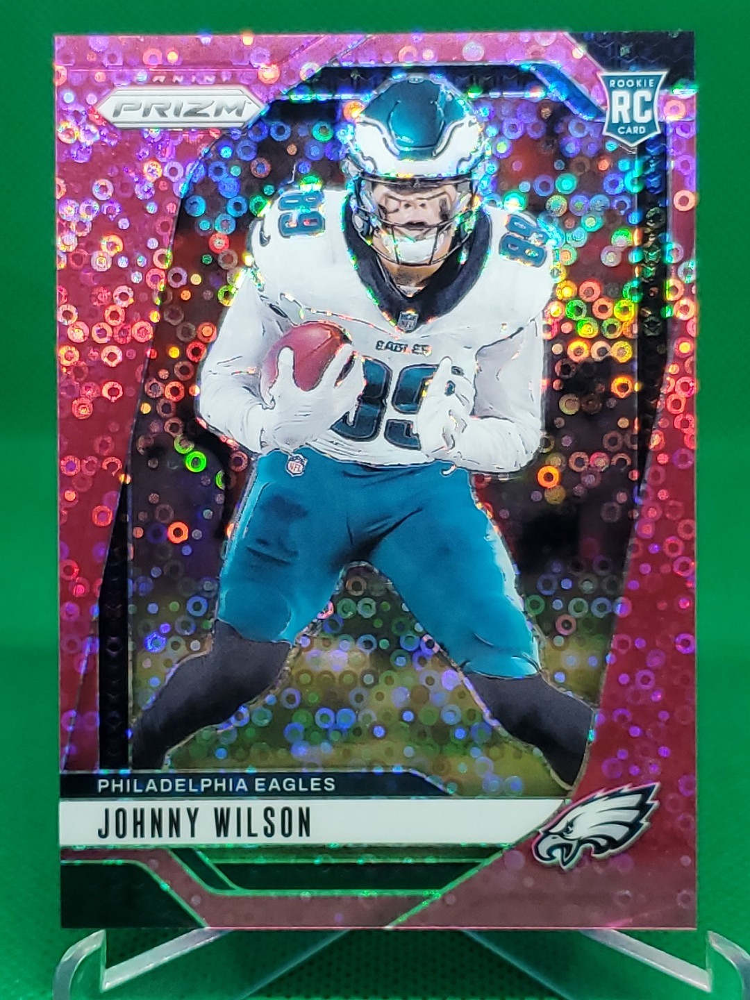 2024 Panini Prizm JOHNNY WILSON Rookies No Huddle Pink Prizm #'d /25 #355 RC