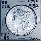 1904 O BU GEM MORGAN SILVER DOLLAR UNC MS+++ U.S. MINT RARE COIN 7246