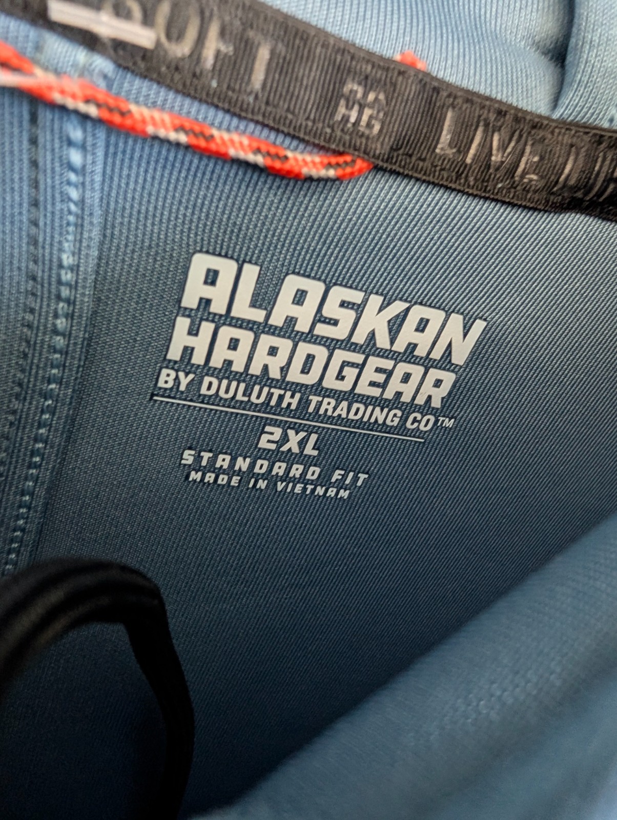 NWT Duluth Trading AKHG After Sweat Pull Over Hoodie Men 2XL Blue Standard 70721 image 3