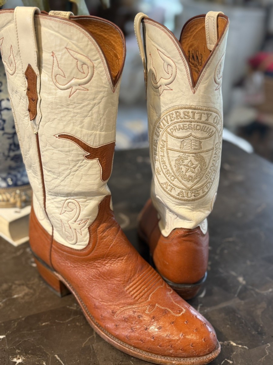 タ*マ様 Lucchese Classics ルケーシー クラシックス　オースト Lucchese 1883 University of Texas Longhorns Smooth Quill Ostrich