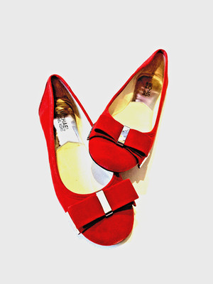 Michael Kors Ballerinas in Rot Gr. 7 1/2 M