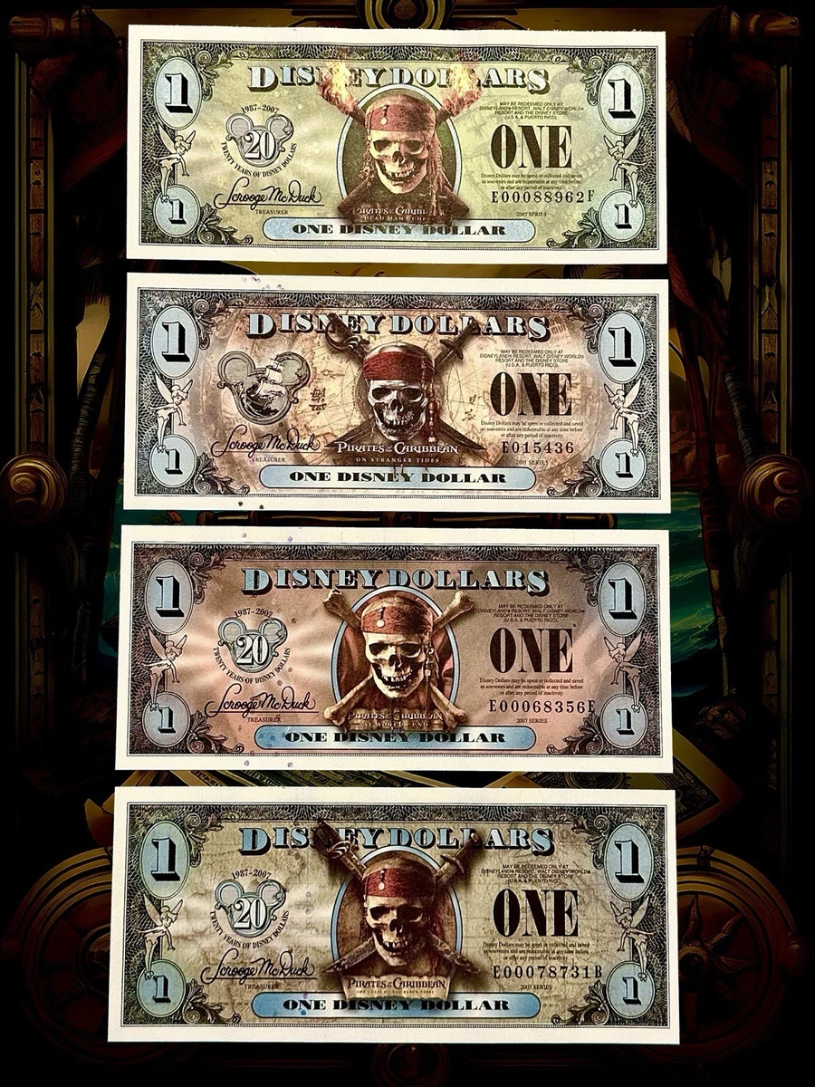 ディズニーダラー　パイレーツ・オブ・カリビアン Pirates of the Caribbean Disney Dollars (1968-Now) for sale | eBay