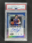 2021-22 Contenders Optic Cade Cunningham Variation Auto RC Rookie Ticket PSA 9