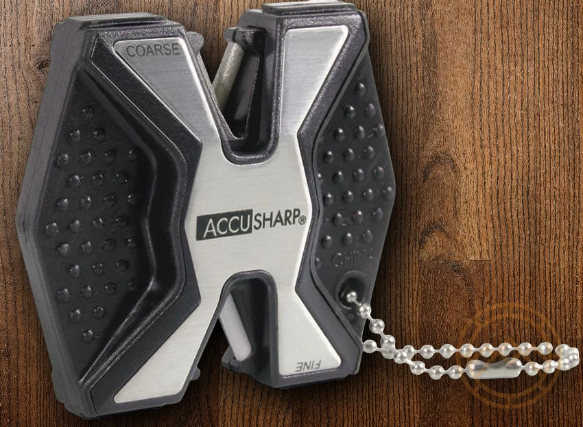 AccuSharp Diamond Two Step Knife Sharpener Coarse Diamond & Fine Ceramic Rods