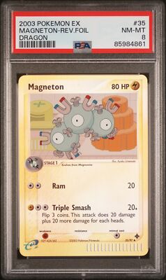 スイクンexホロカード 2003年製 PSA8 PSA 8 Magneton Reverse Holo #35 2003 Pokemon Ex Dragon 85984861 | eBay