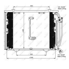 Condensateur Mercedes 208