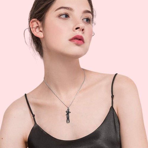 Fashion Cooper Couple Hug Pendant Necklace Women Valentine's 1 ✨ Gifts L3A3 - Picture 5 of 14