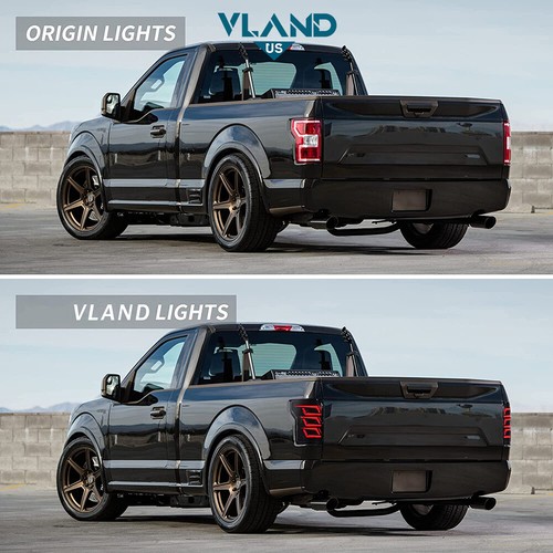 VLAND For 2015-2017 Ford F-150 FULL LED Headlights+SMOKE Tail Lights W/Animation - Picture 13 of 20