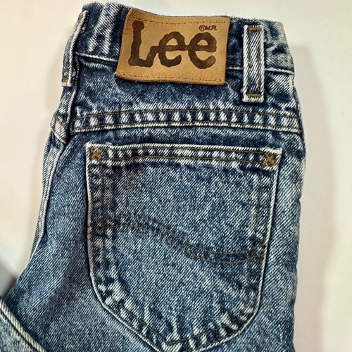 Vintage 80s Lee Acid Wash KIDS Jeans - Super Cute Vintage 80s kids denim jeans - Picture 3 of 8