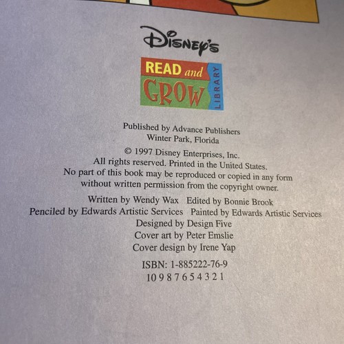 Disney's Read And Grow Library HC Book Lot Of 8 Vtg 1997 Volume 1-4 7 8 14 & 19 - Picture 11 of 15
