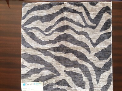 Duralee Fabrics Tiger Stripe sample remnant memo in color Mineral