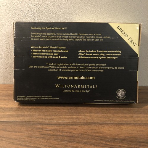 Wilton Armetale Bread Tray 2010 Peace On Earth Goodwill To All (B1) - Picture 9 of 10