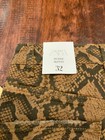 Zara Brown Snakeskin "Hi-Rise Skinny” Jeans, Size 00 (US) 32 (EUR) NWT! — photo 6