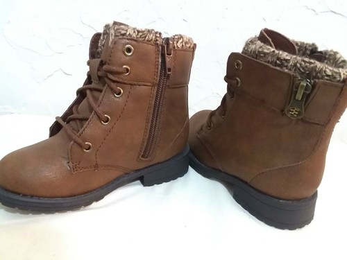 Toddler Boy Size "10" TODDLER BOOTS BROWN" PREMIUM 5.25" Height - Picture 3 of 5