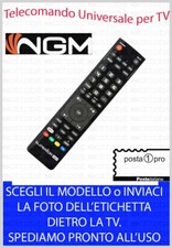 TELECOMANDO UNIVERSALE per TV NGM TV3202A TV3201A / TV4200A / HDT88M / NGM-3201