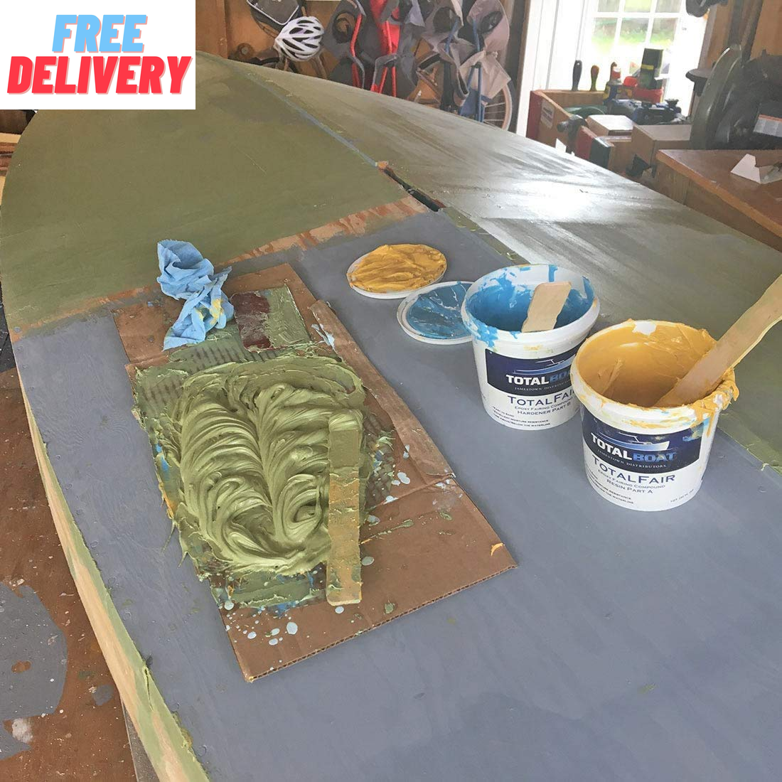 434282 Totalfair Marine Epoxy Fairing Compound for Fiberglass, Wood