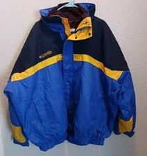 Vintage Columbia Bugaboo Ski Jacket Winter Coat w/Removable Liner Men's Large
