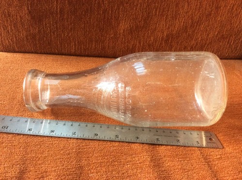 Vintage Embossed CAPITAL DAIRIES DAIRY Quart Glass Milk Bottle - Picture 5 of 11