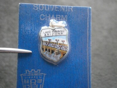 London Bridge Lake Havasu AZ Vintage REU 800 Silber Armband Charm Anhänger 1,5g