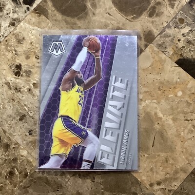 2020-21 Panini Mosaic #23 LeBron James ELEVATE INSERT Los Angeles Lakers B-17