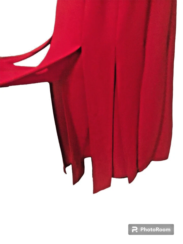 VESTIDO LAVADO COCHE MUJER Rojo 4 Allen Schwartz a.b.s. Colección Diseñador Vintage Foto 2 de 4