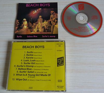 CD ALBUM SURFIN BALBOA BLUE SURFER'S STOMP BEACH BOYS 10 TITEL 1987 INTERTAPE